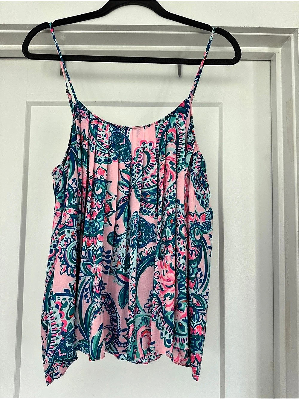 Lilly Pulitzer Paisley Camisole in Pink & Blue Size Large Like New